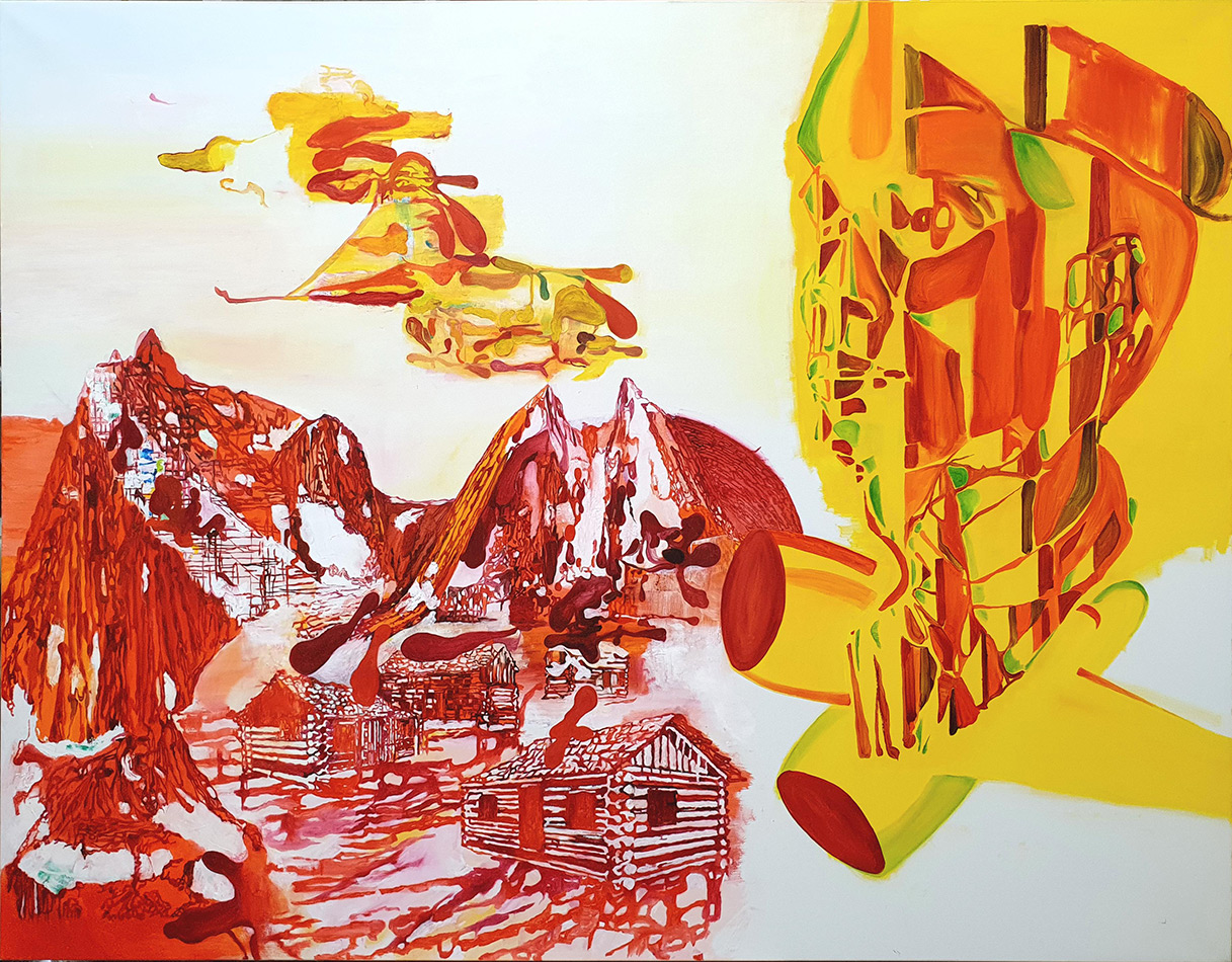 George Kazazis, Untitled, 2020,  Οil on canvas, 120X160 cm