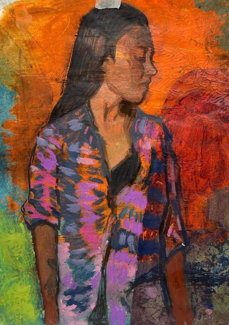 Michalis Kiousis, Untitled, Oil pastel on paper, 40 x 30 cm