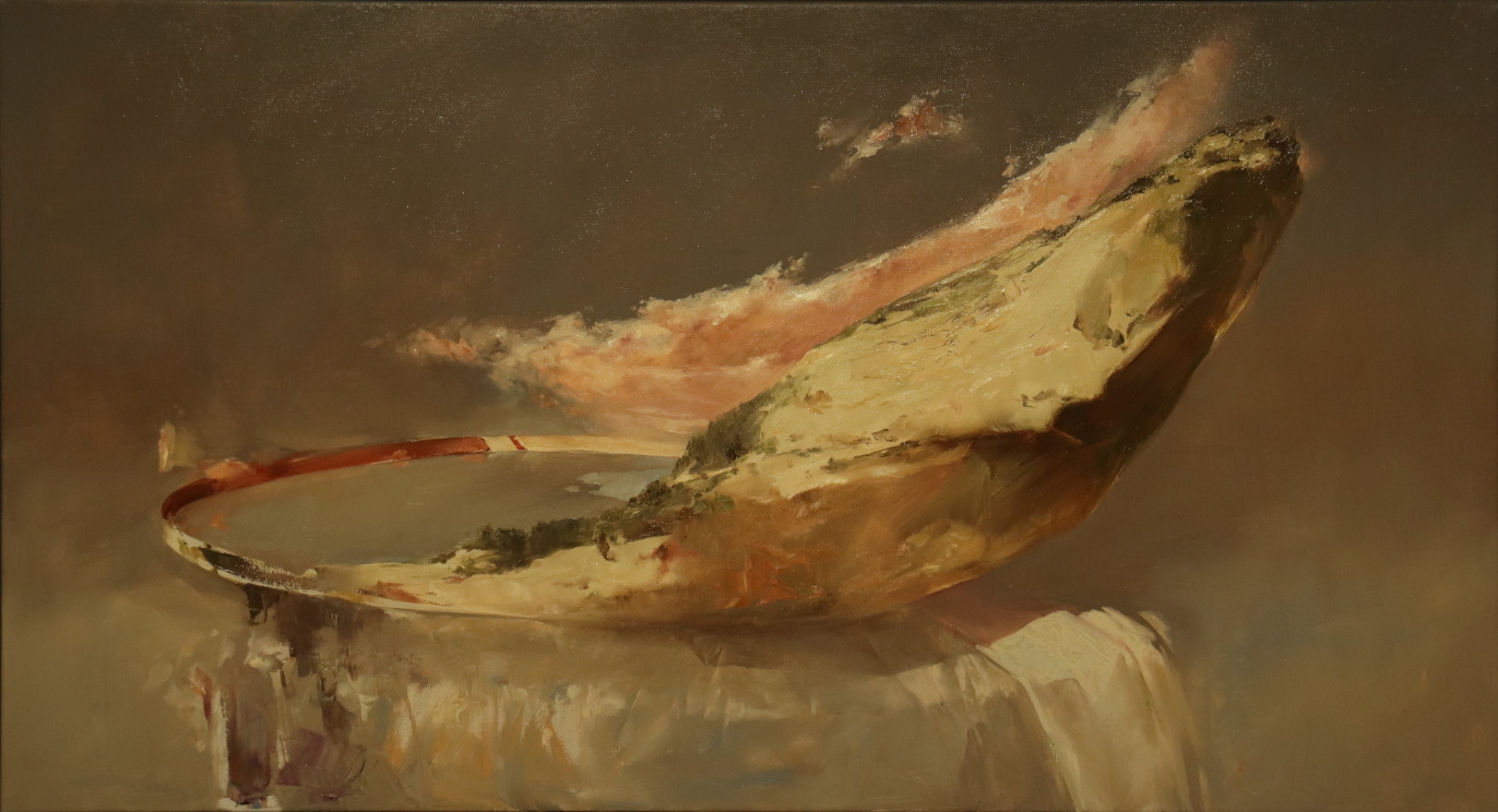 Incze Mózes, Szélfújta / Blown by the Wind, Oil on canvas, 70 x 110 cm