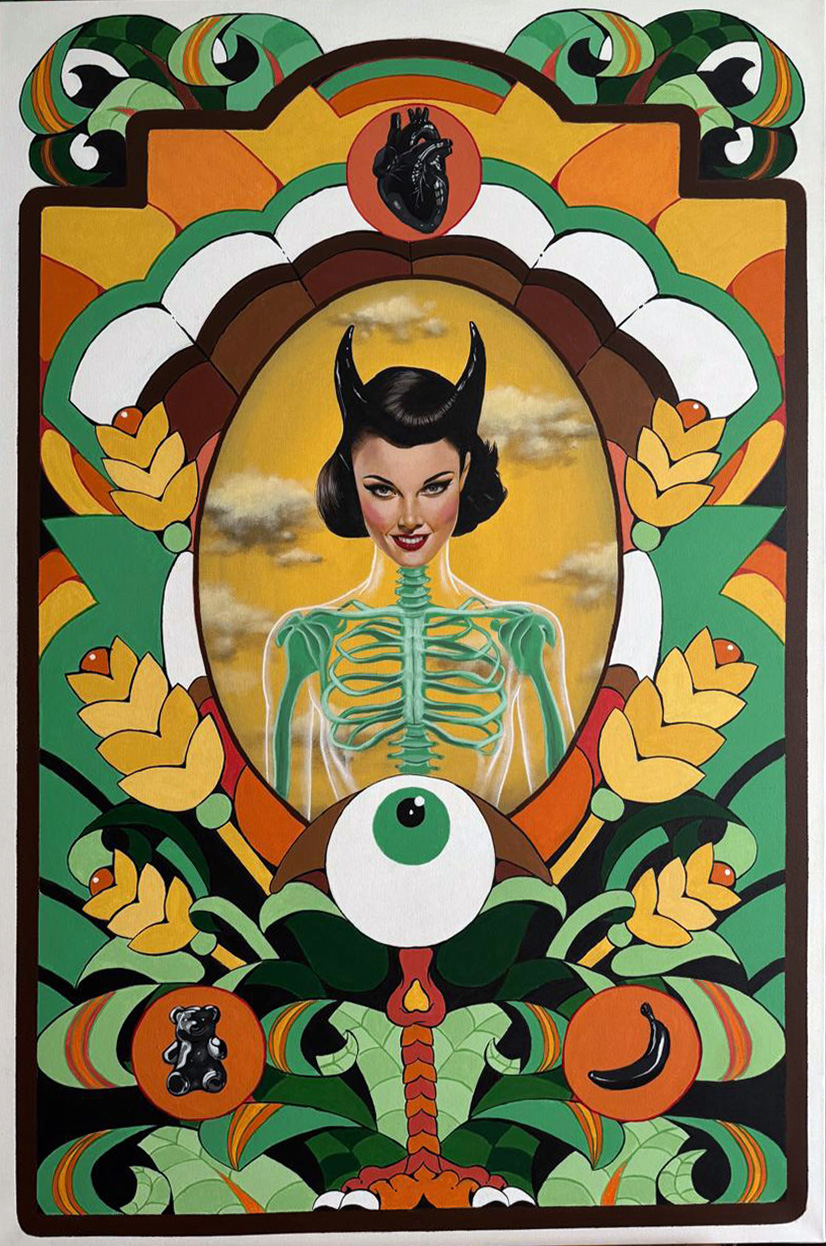 Stamatis Theoharis, The heart wants what it wants, Acrylics on canvas, 120 x 80 cm