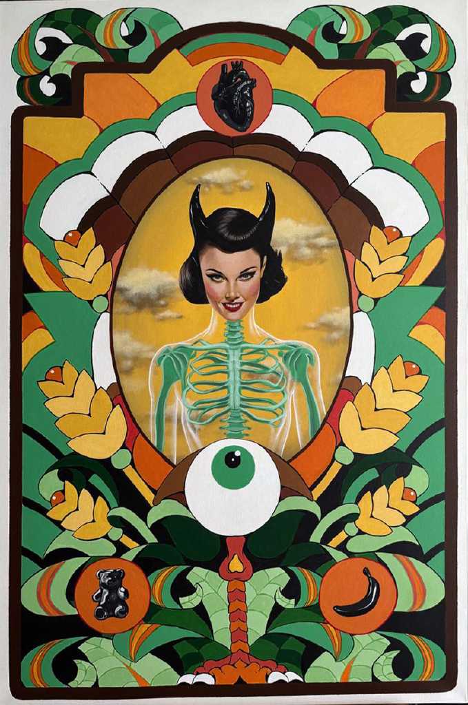 Stamatis Theoharis, The heart wants what it wants, Acrylics on canvas, 120 x 80 cm