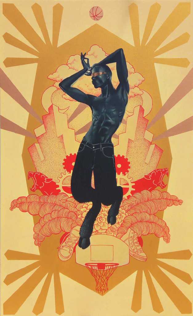 Stamatis Theoharis, Legendary, 80 x 130 cm, acrylic on canvas