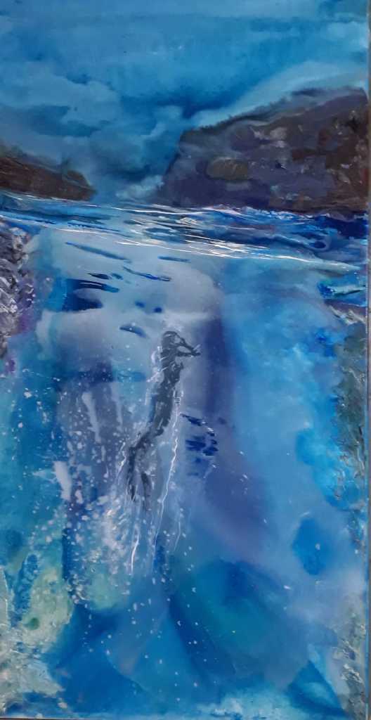 Panagiotis Siagreece Untitled, 2021, acrylics, varnish and oil on canvas, 50 X 100 cm