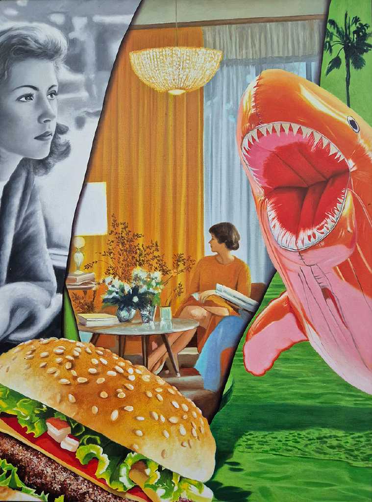 Mirage, 45 x 35 cm, oil on aluminium