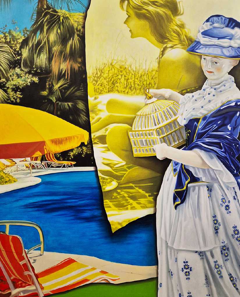 Mythoscape, 110 x 87 cm, oil on aluminium