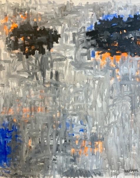 Sky, Acrylics on canvas, 125 x 150 cm, 2019