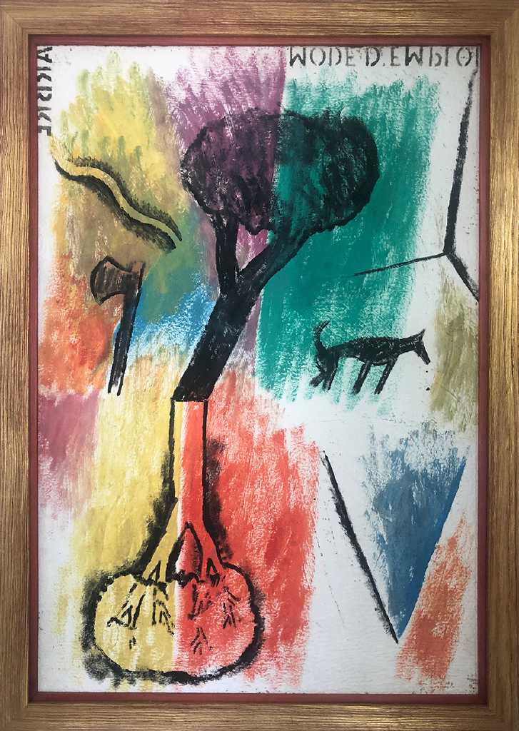 Untitled, acrylics on canvas, 90x60 cm