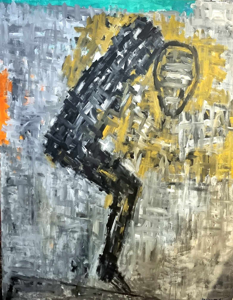 Person, acrylics on canvas 150 x 130 cm, 2023