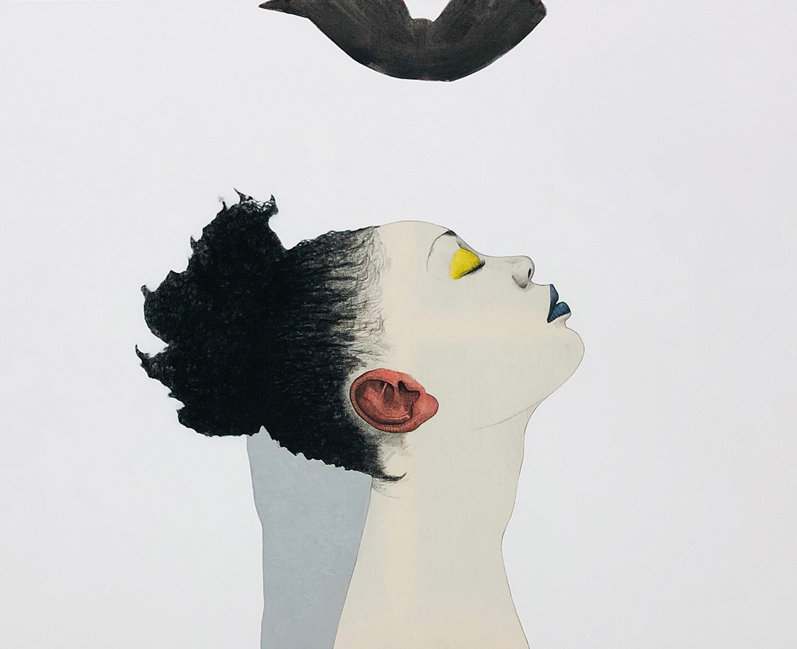 Mateo Andrea, COLOR, mixed media on canvas, 81 x 100 cm, 2018