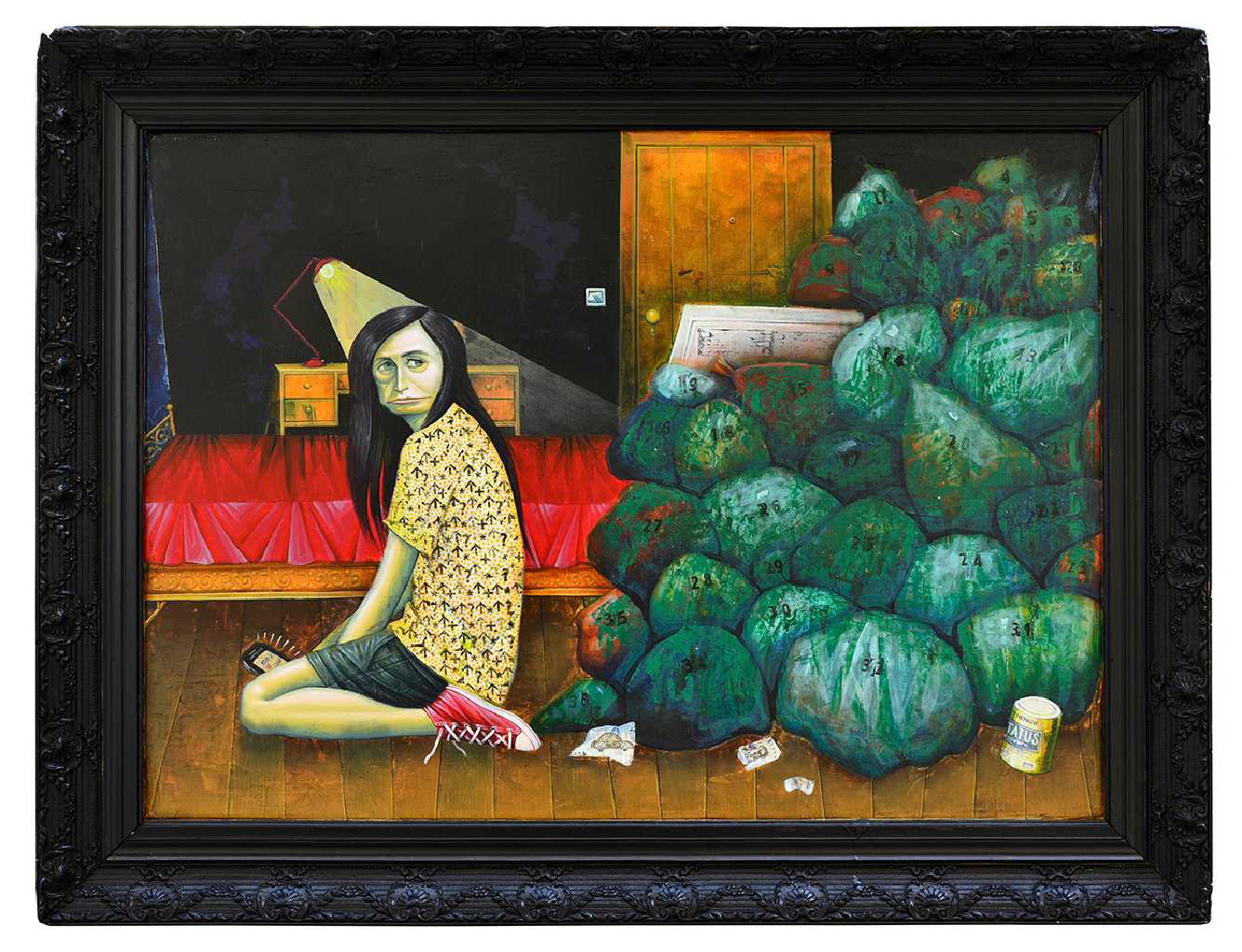 Garbage, 92,5 x 71,5 cm, Acrylics on wood
