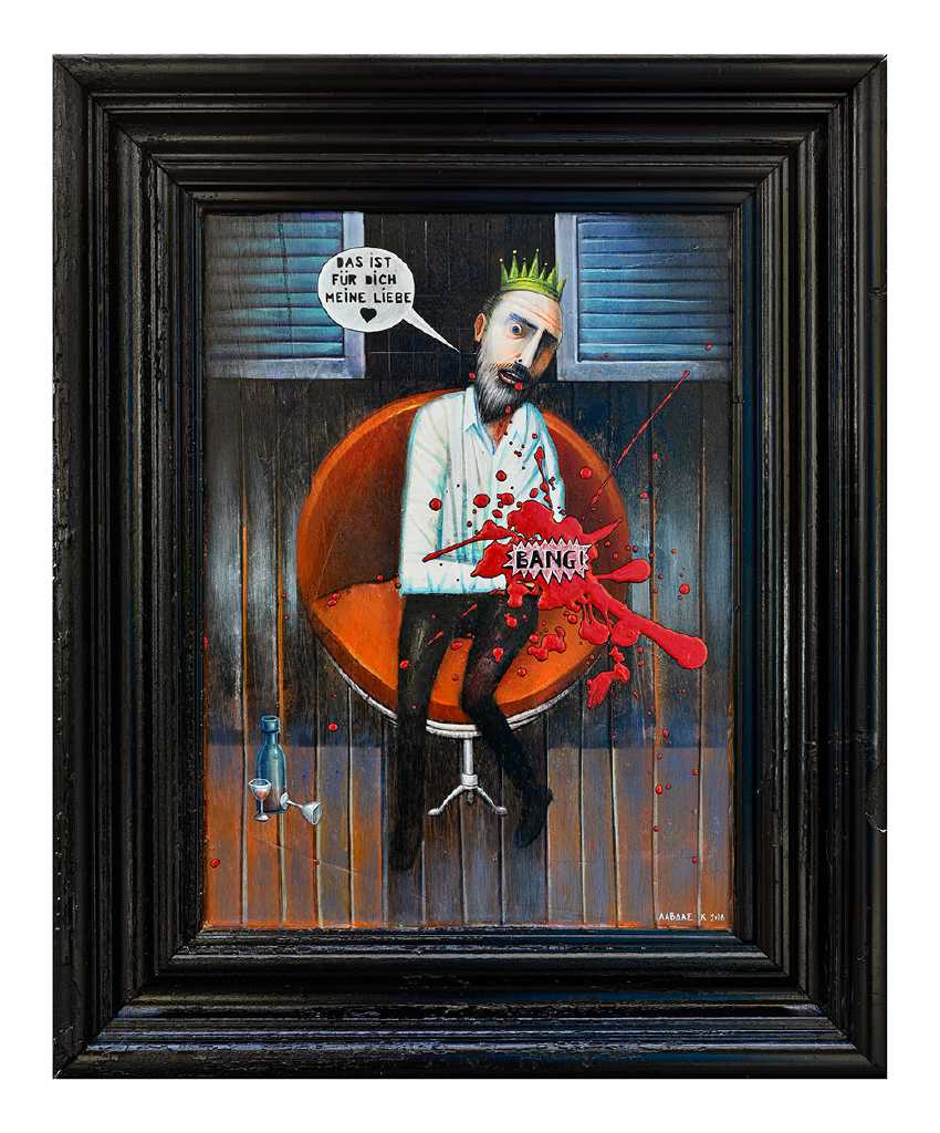 King nothing, 45 x 54,5 cm, Acrylics on wood