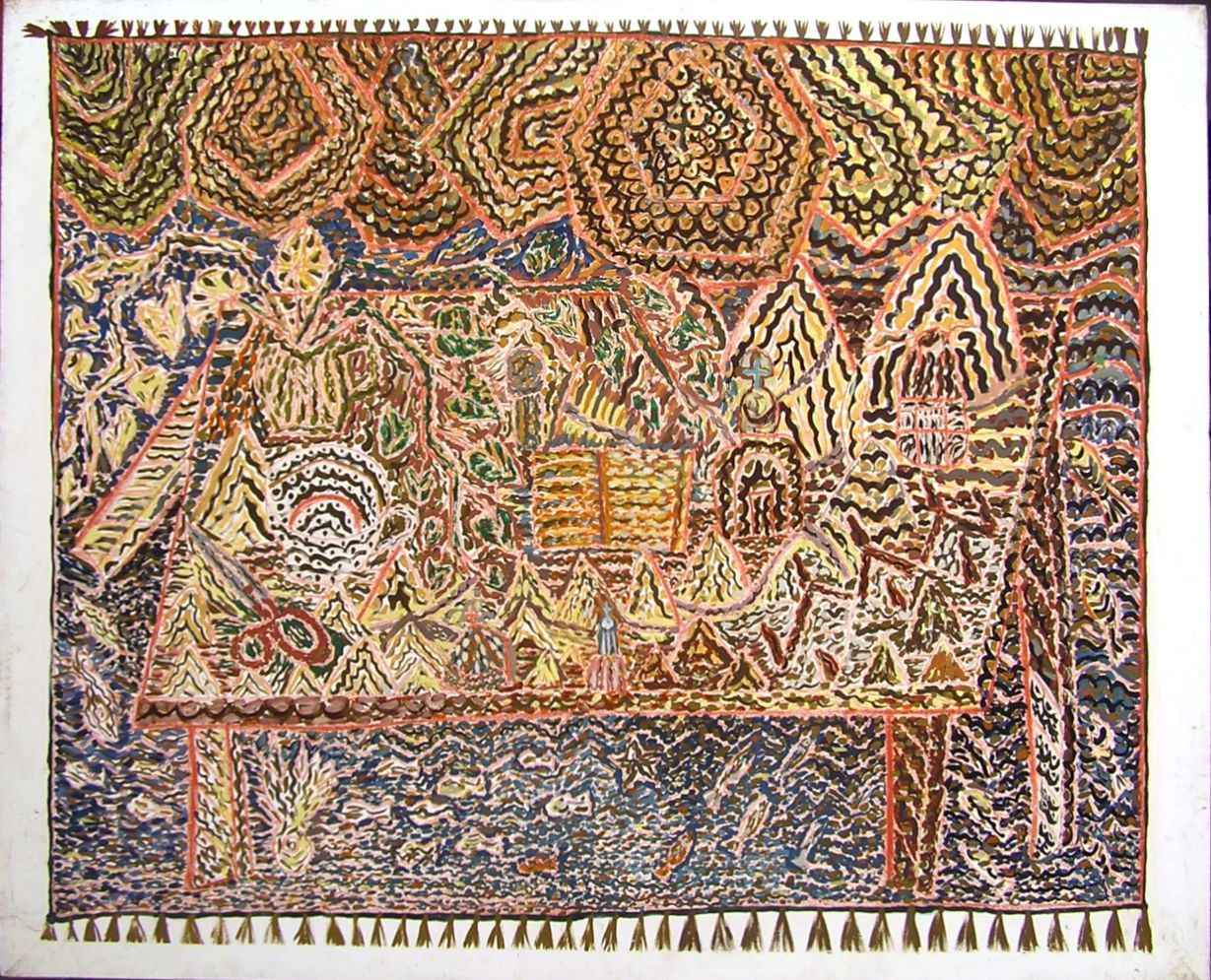Gestural mosaic. Oil on canvas, 106 x 87 (cm)