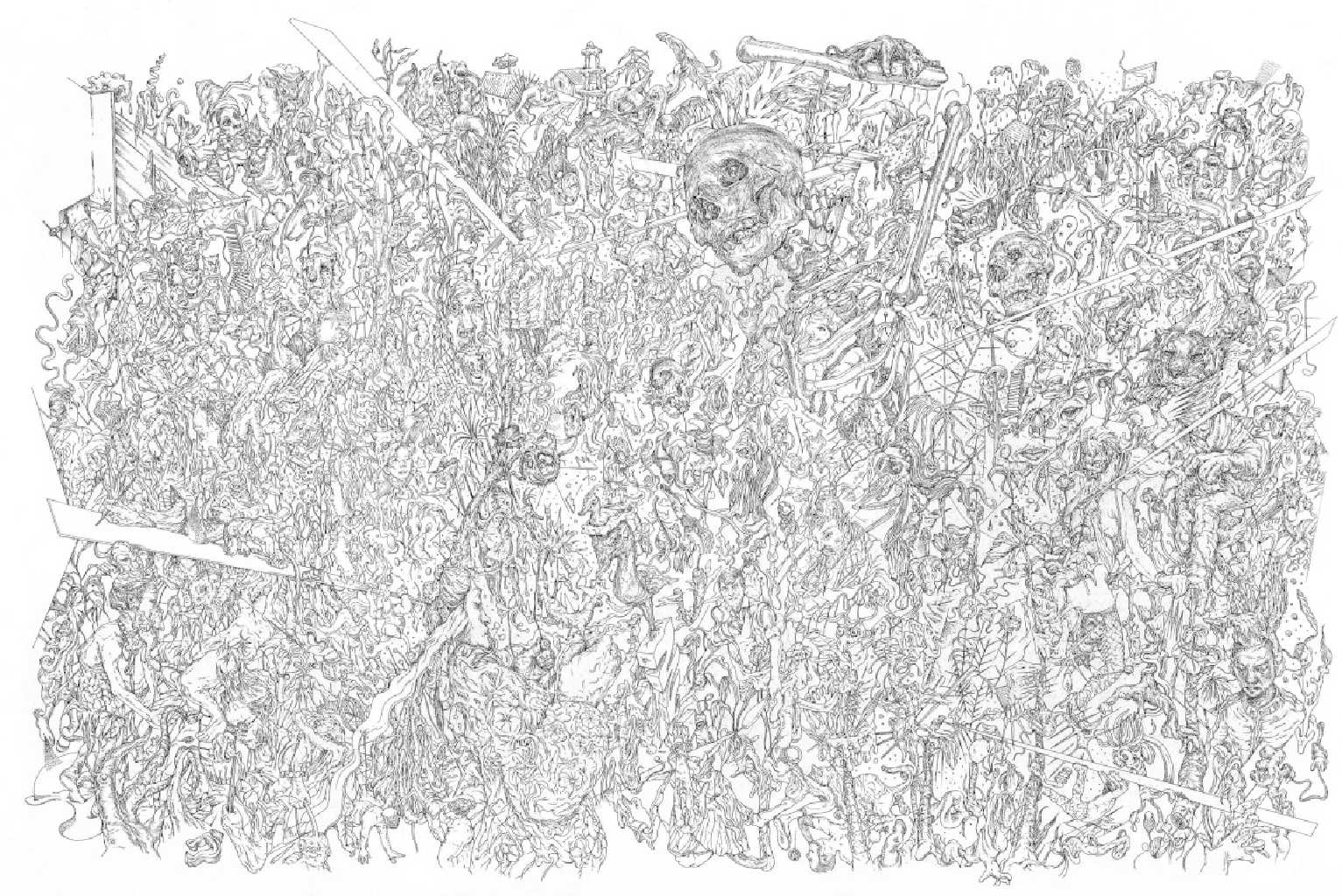 The Determinator,ink on paper80 x 60 cm2020