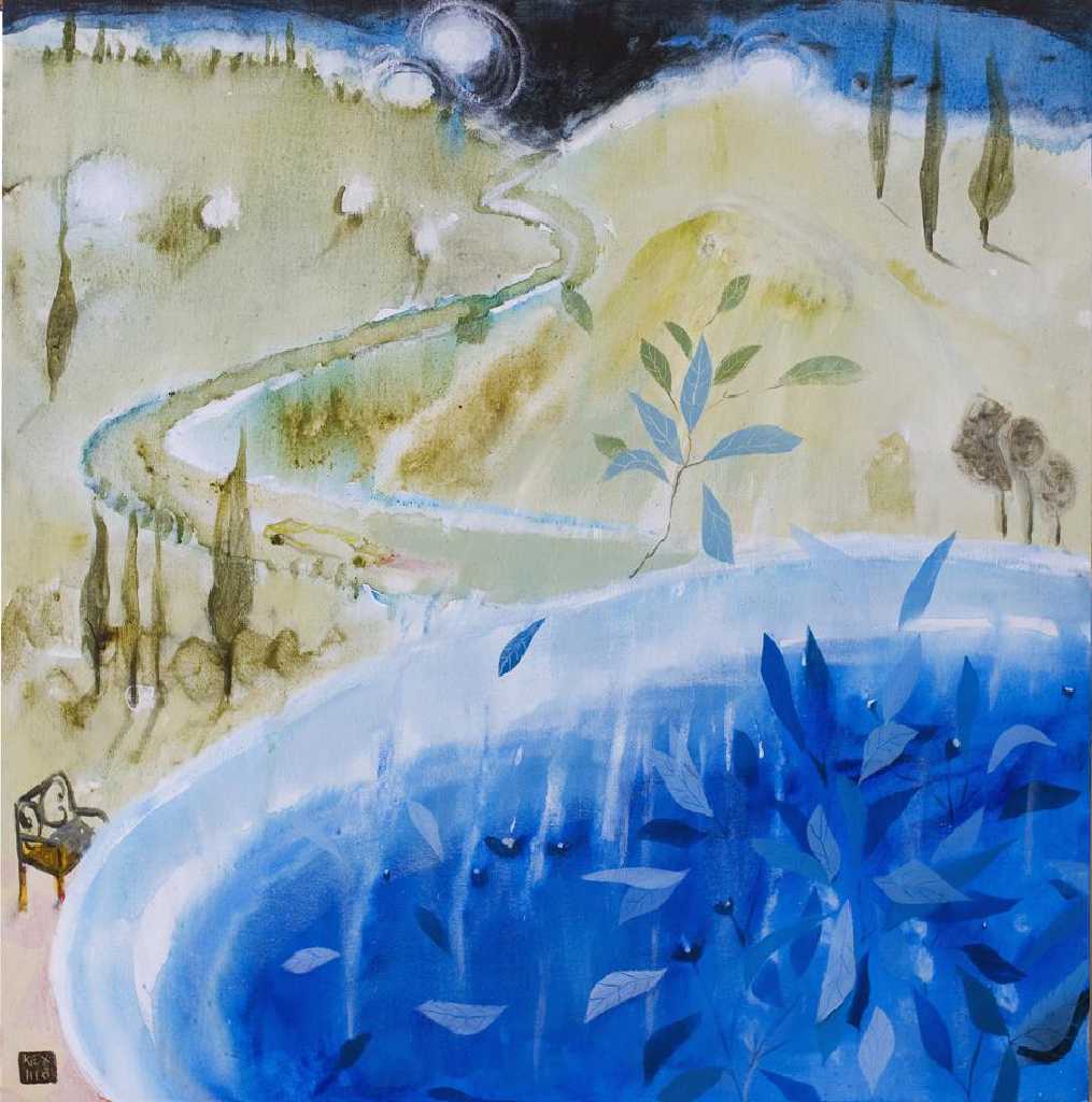 Hot Springs, 70 x 70 cm
