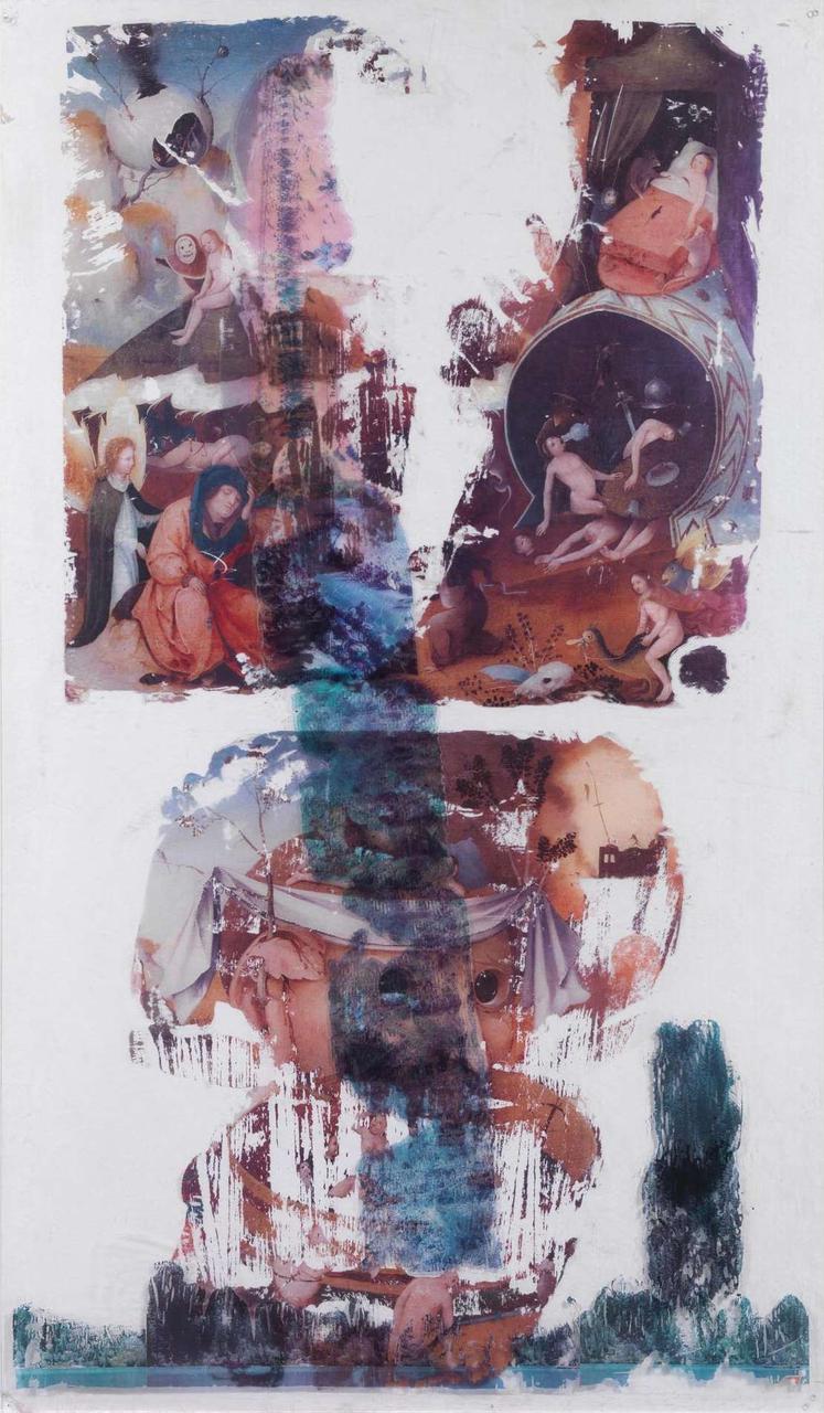 Chrissa Romanos, Untitled, mixed media on plexiglass, 145 x 85 cm, 1981(Courtesy: AD Gallery)
