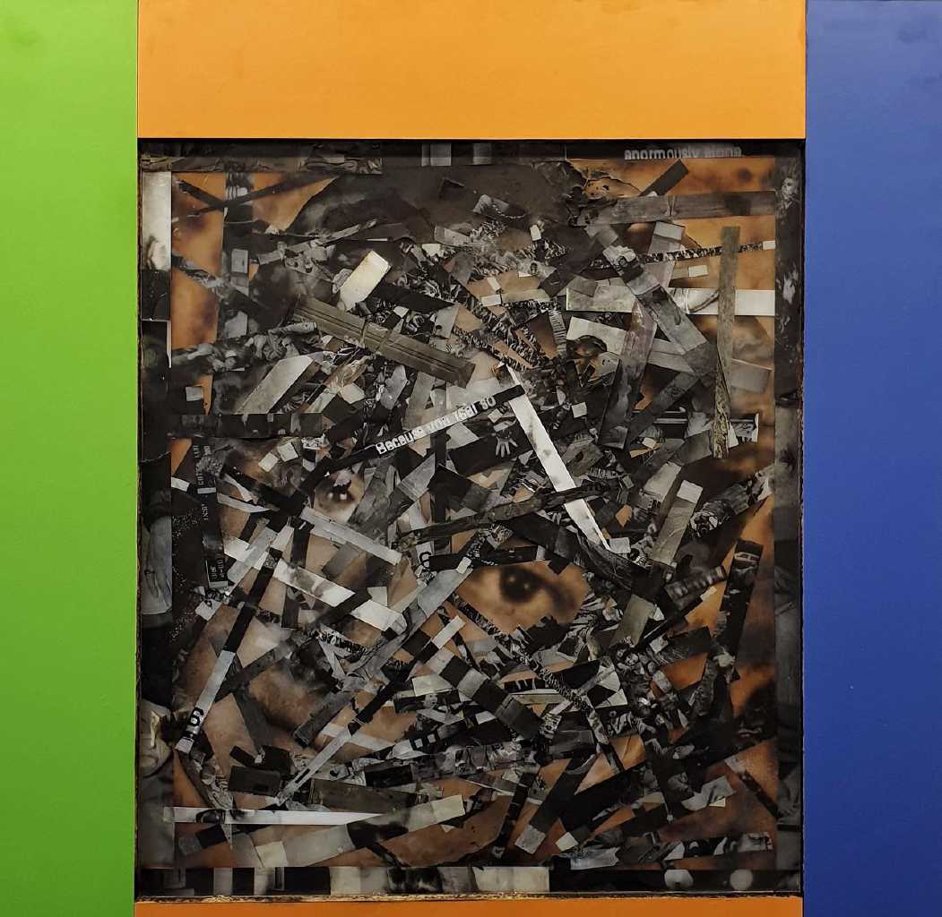 Andreas Voussouras, The Great Pretender, mixed media, 99 x 99 cm, 2019