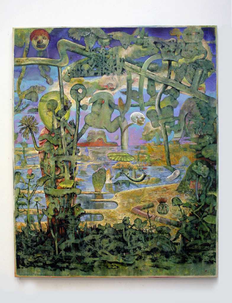 Vaporscape II, acrylic on canvas, 160 x 130 cm 2024