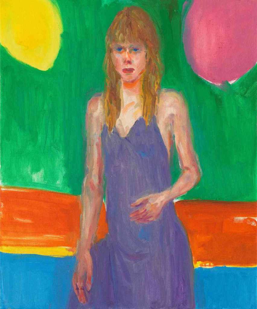 Giorgos Hadoulis, Birthday Skirt, oil on canvas, 60x50 cm, 2018