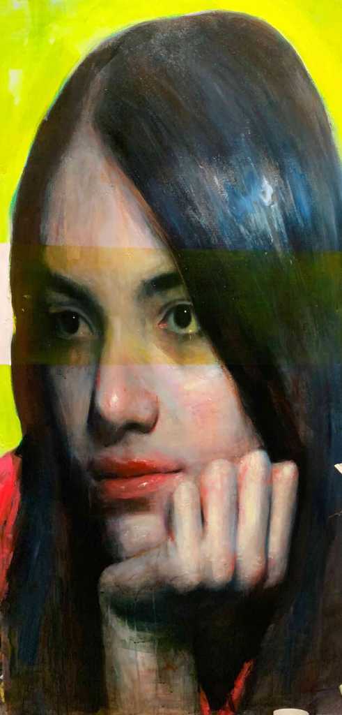 Savvas Georgiades, Loukia, oil on canvas, 152x80 cm, 2019