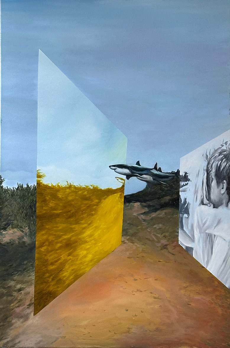 Rania Rangou, In Love, oil on canvas, 120 x 80 cm, 2020