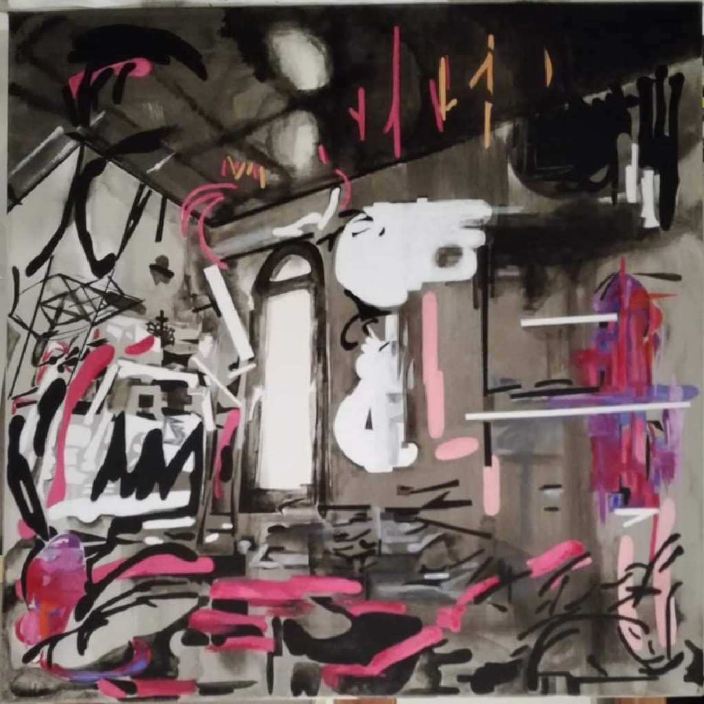 Vana Fertaki, Untitled, mixed media, 50 x 50 cm