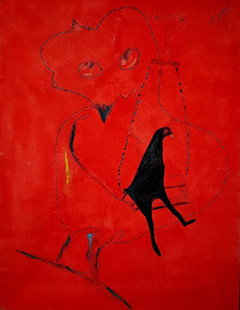 George Milios, Swing, Acrylics on Cloth, 130 x 98 cm, 2010