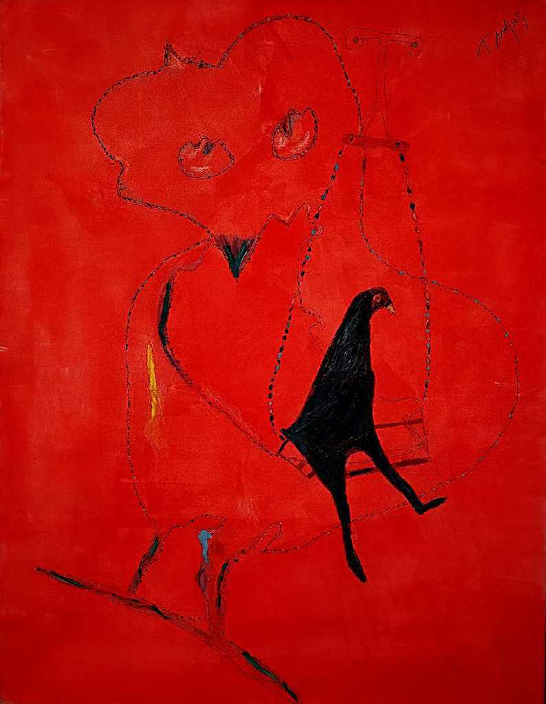 George Milios, Swing, Acrylics on Cloth, 130 x 98 cm, 2010
