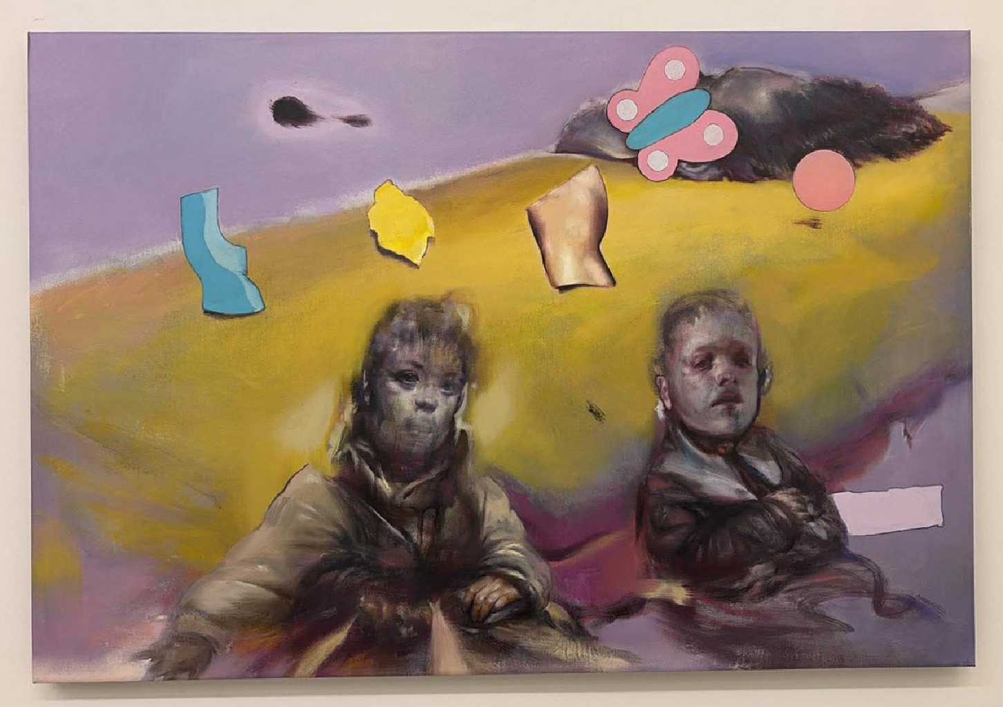 Tassos Missouras, Παρακοιμώμενοι, Oil on Canvas, 64 x 90 cm, 2025