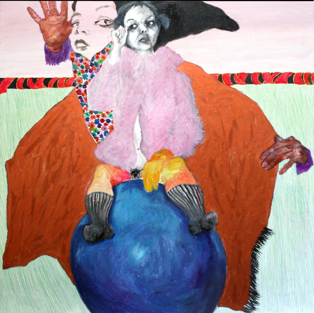 Eleni Theofilaktou, Untitled, Acrylics on Canvas, 80 x 80 cm, 2006