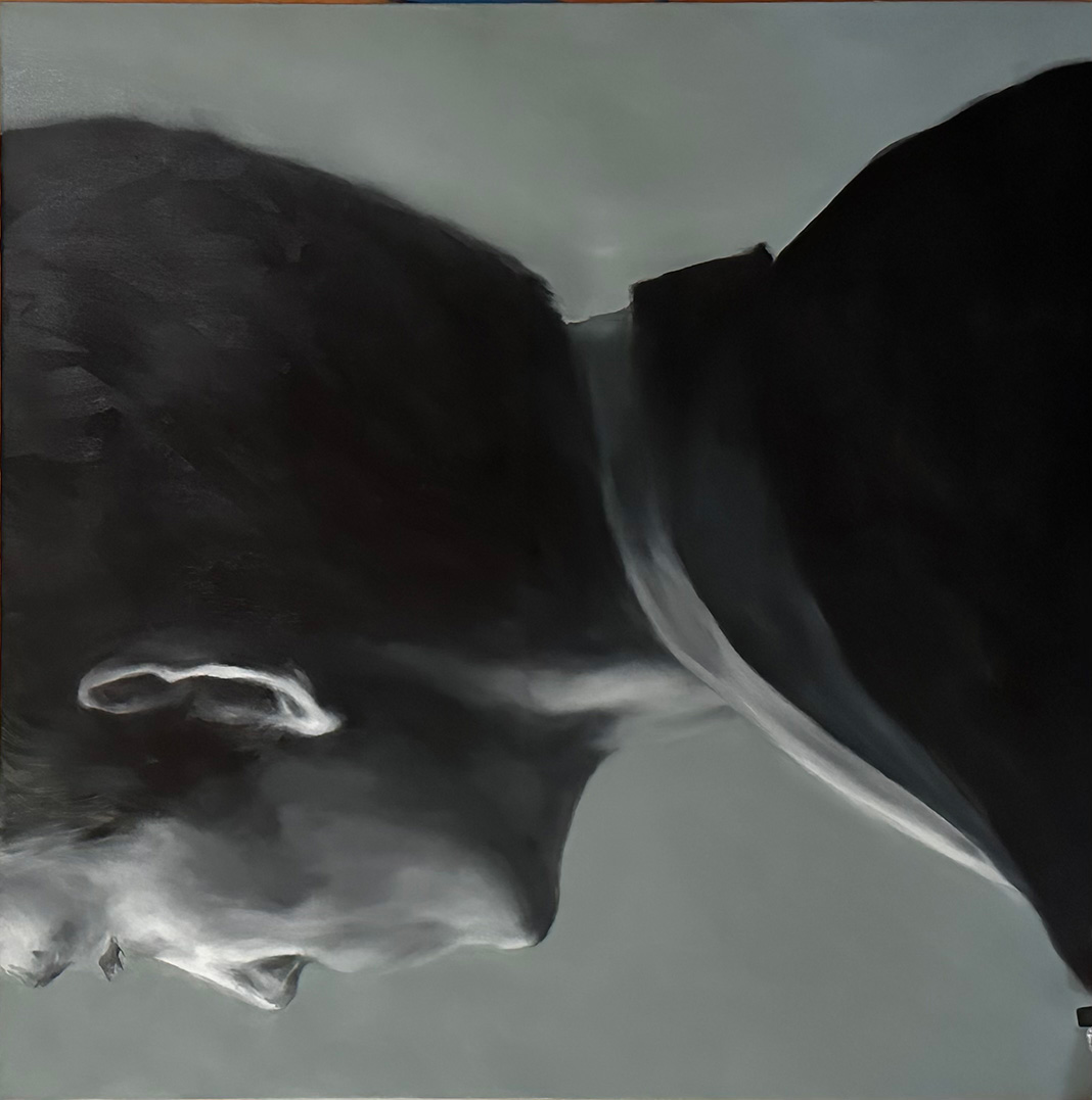 Again & again, oil on canvas, 120 x 120 cm, 2023