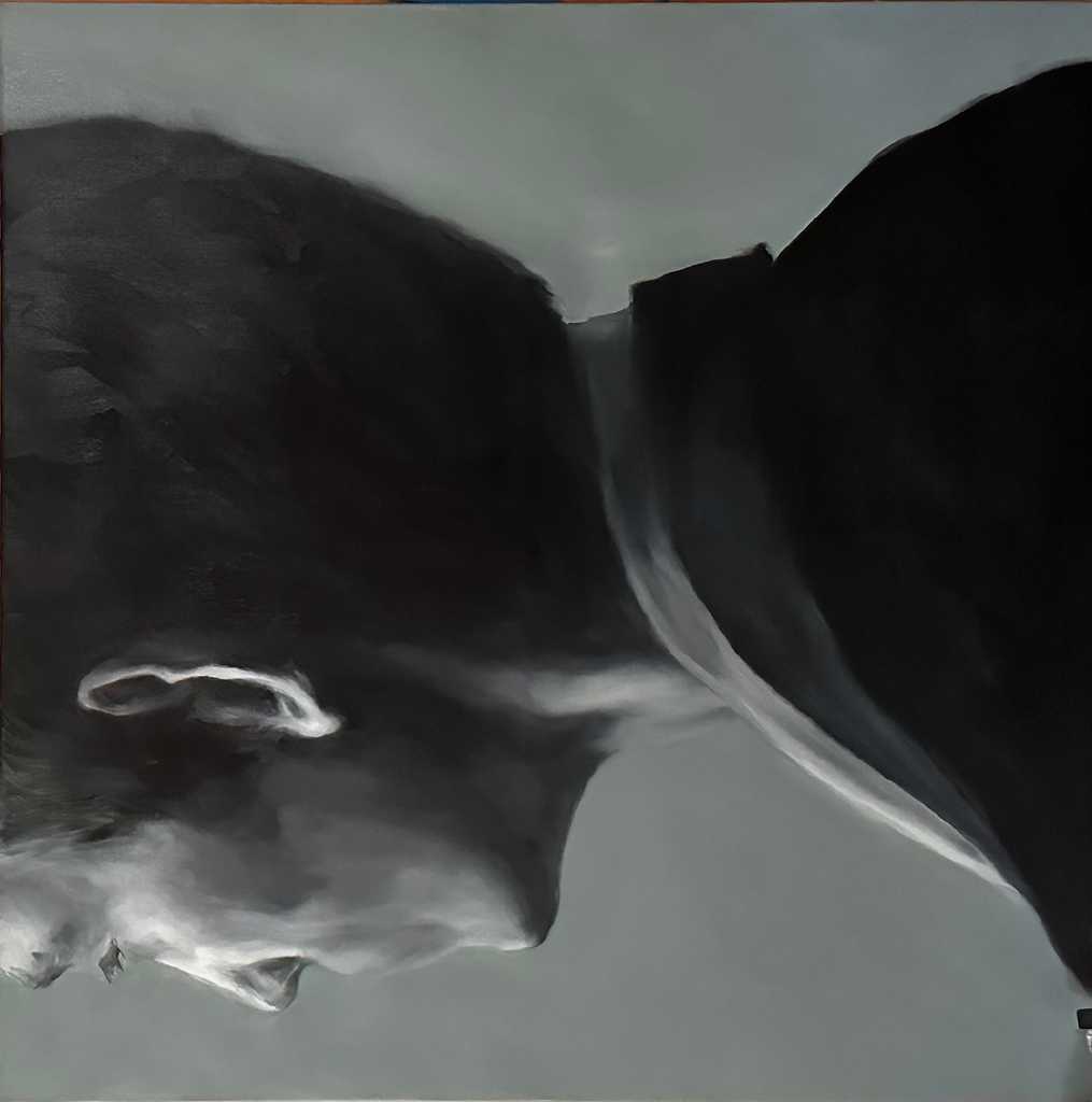 Again & again, oil on canvas, 120 x 120 cm, 2023