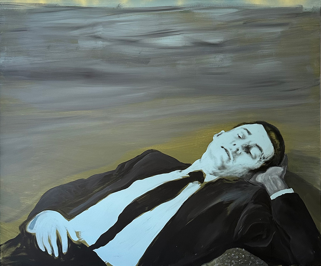 Autonomous, gesso, oil & acrylics on canvas, 120 x 120 cm, 2025