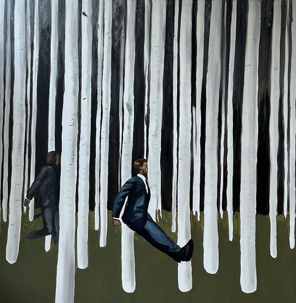 Conclusions, oil & acrylics on canvas, 120 x 120 cm, 2024