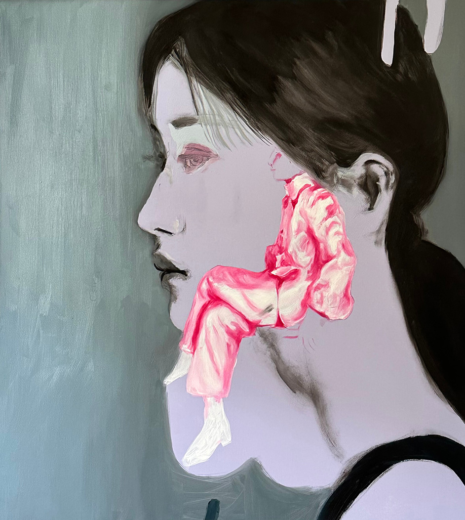 Me & myself 1, oil & acrylics on canvas, 100 x 100 cm, 2025