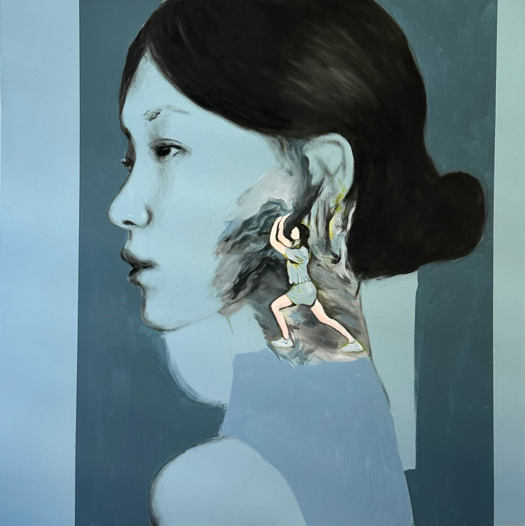 Me & myself 2, oil & acrylics on canvas, 100 x 100 cm, 2025