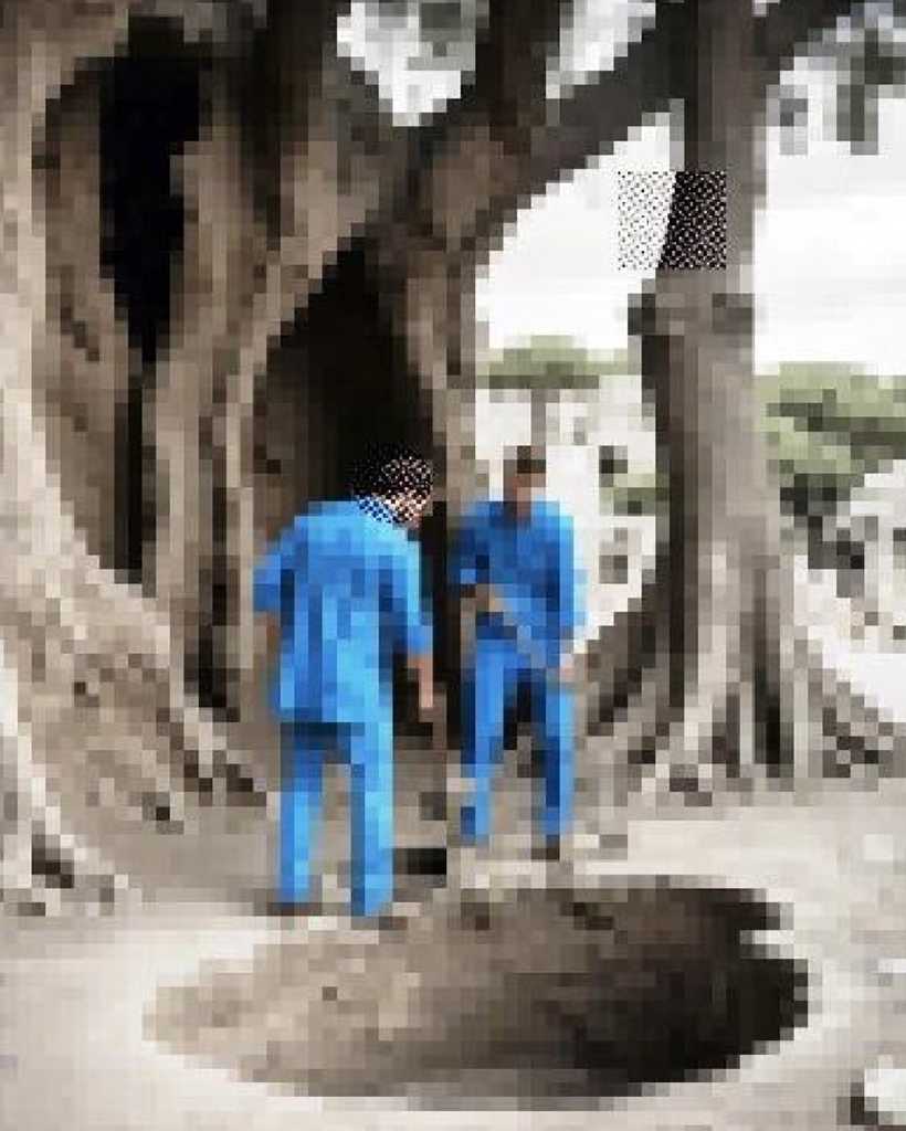 Slight return, digitally processed photo, 140 x 113 cm, 2025