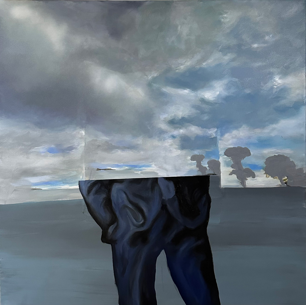 What to find, oil & acrylics on canvas, 130 x 130 cm, 2024