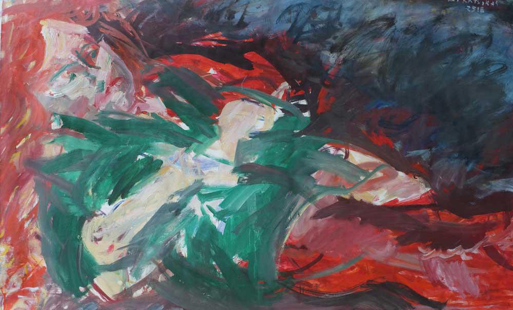 Woman, Y., oil on canvas, 91 x 140 cm, 2006