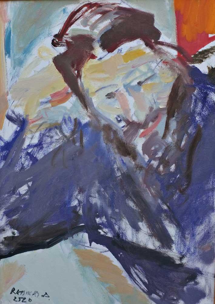 Young Man I., oil on canvas, 70 x 50 cm, 2013