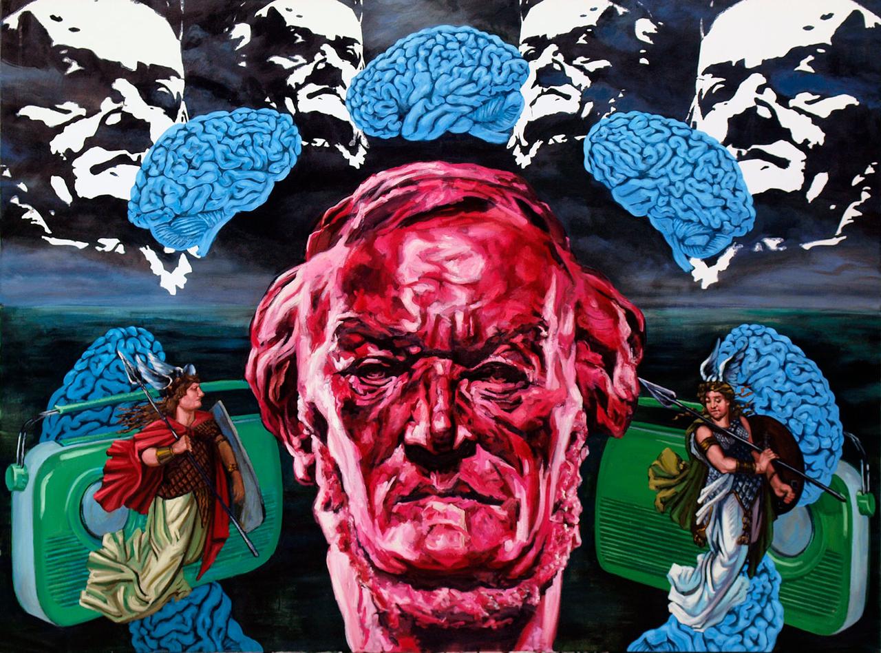 Wagner,  oil H2O  on canvas, 200 x 240 cm, 2011