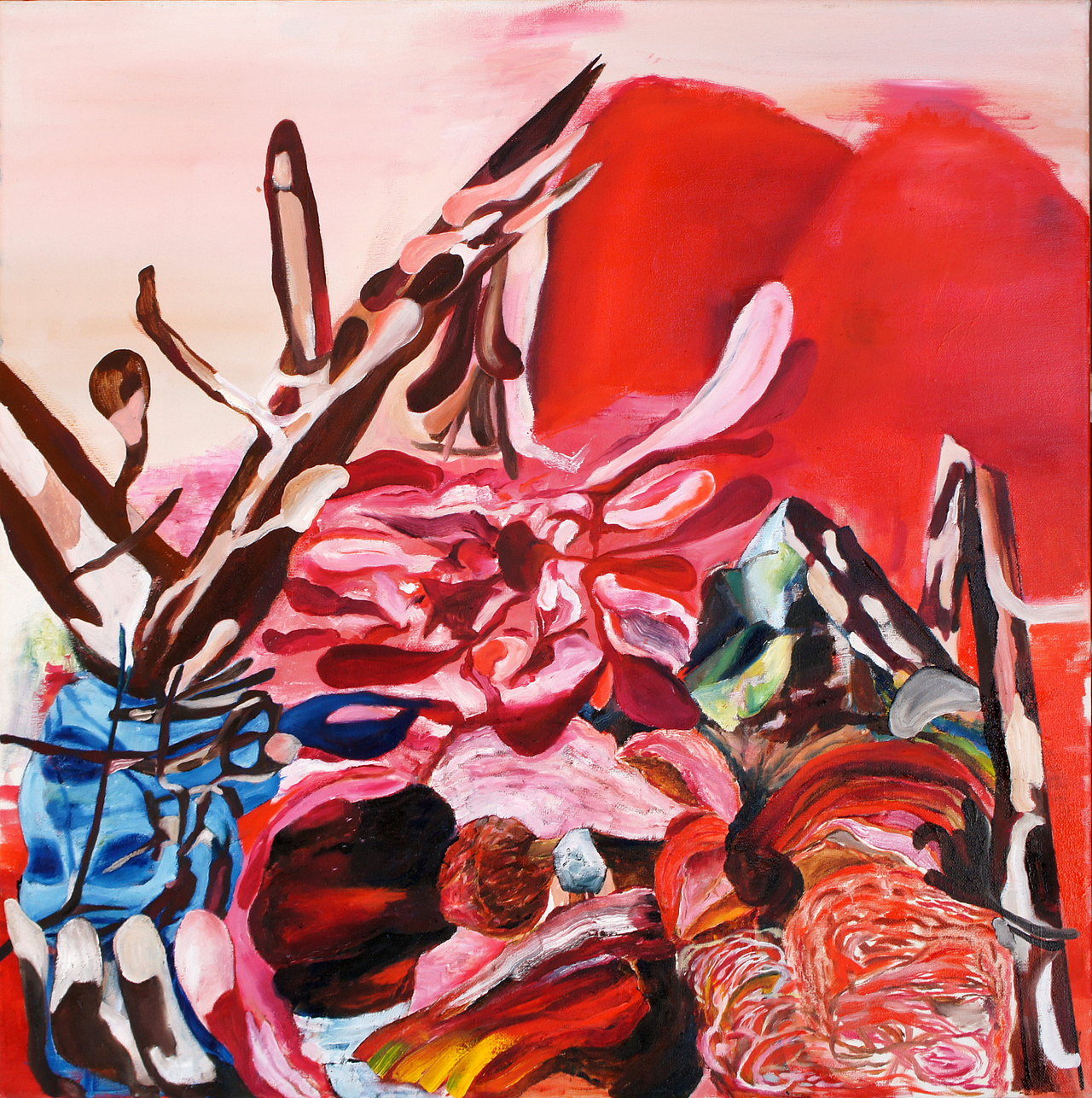 Lacrimosa, oil on canvas, 60 x 60 cm, 2018