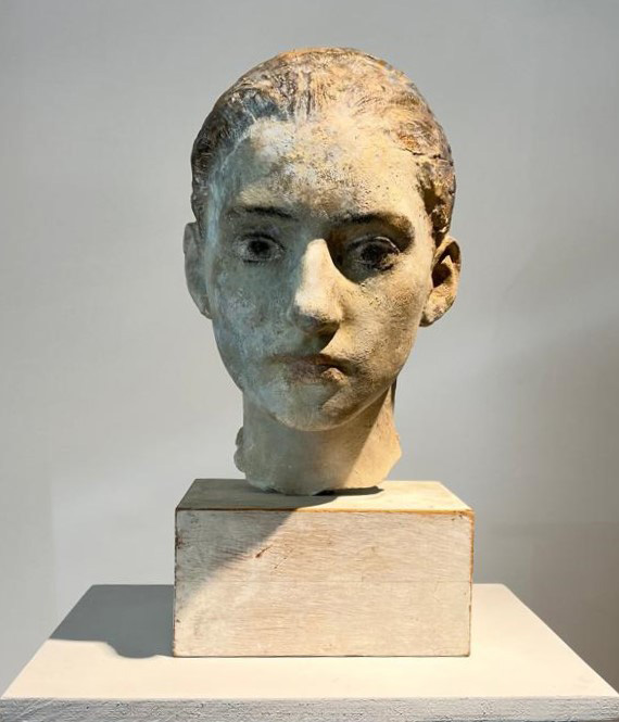 Kostas Argyris, Sofia, painted plaster, 28 x 16 x 30 cm,2008