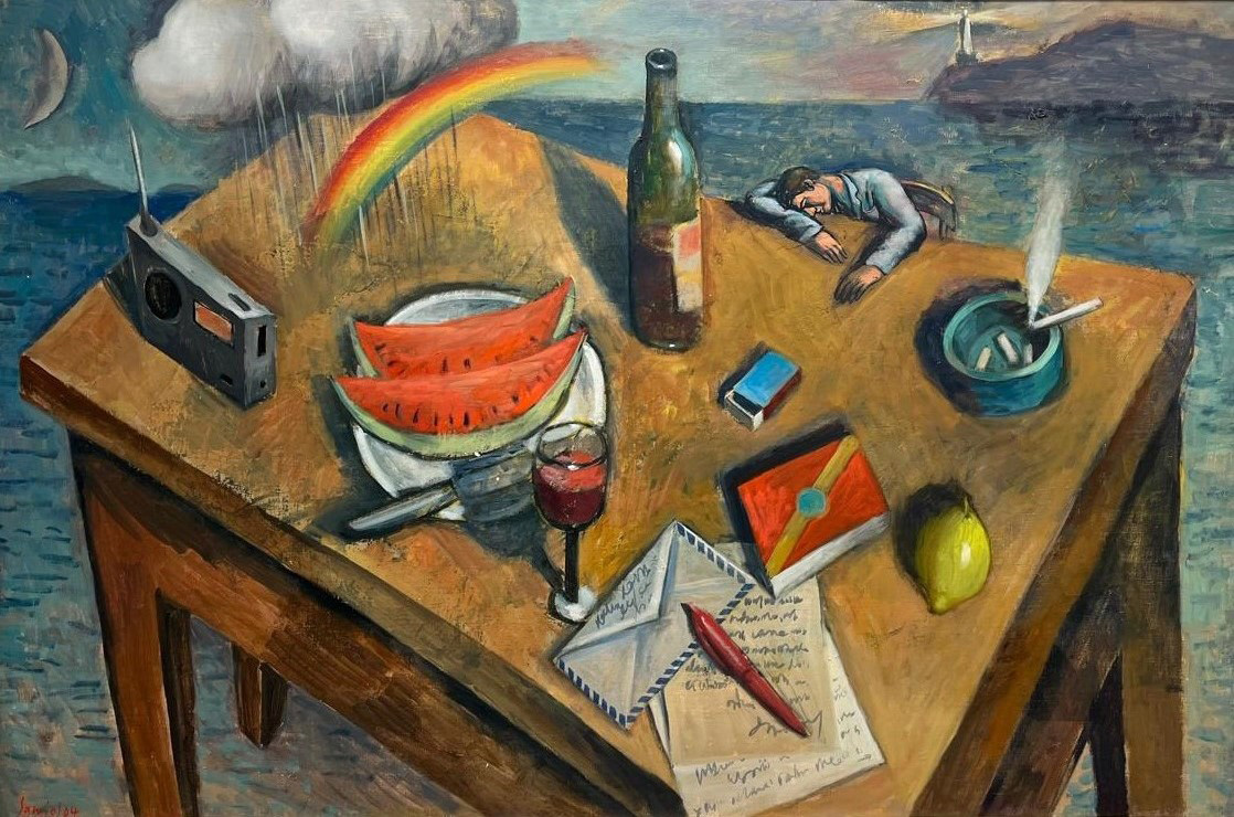 Pavlos Samios, Untitled, oil on canvas, 97 x 65 cm, 2004