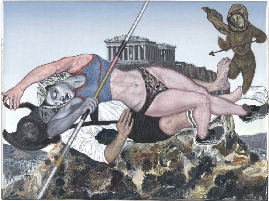 Emanouil Bitsakis, Santa Theresa d&rsquo; Avila, acrylics on canvas, 18 x 24 cm Athens 2022
