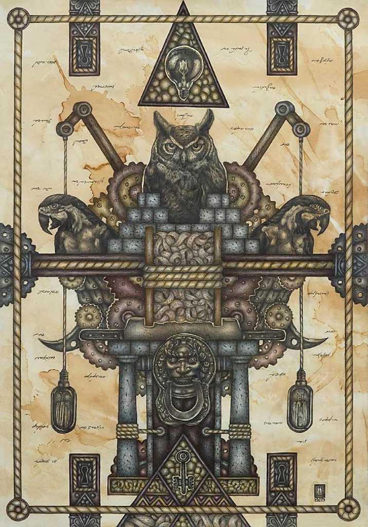 Untitled, 50 cm x 70 cm, coloured pencils and pencil on paper, 2015