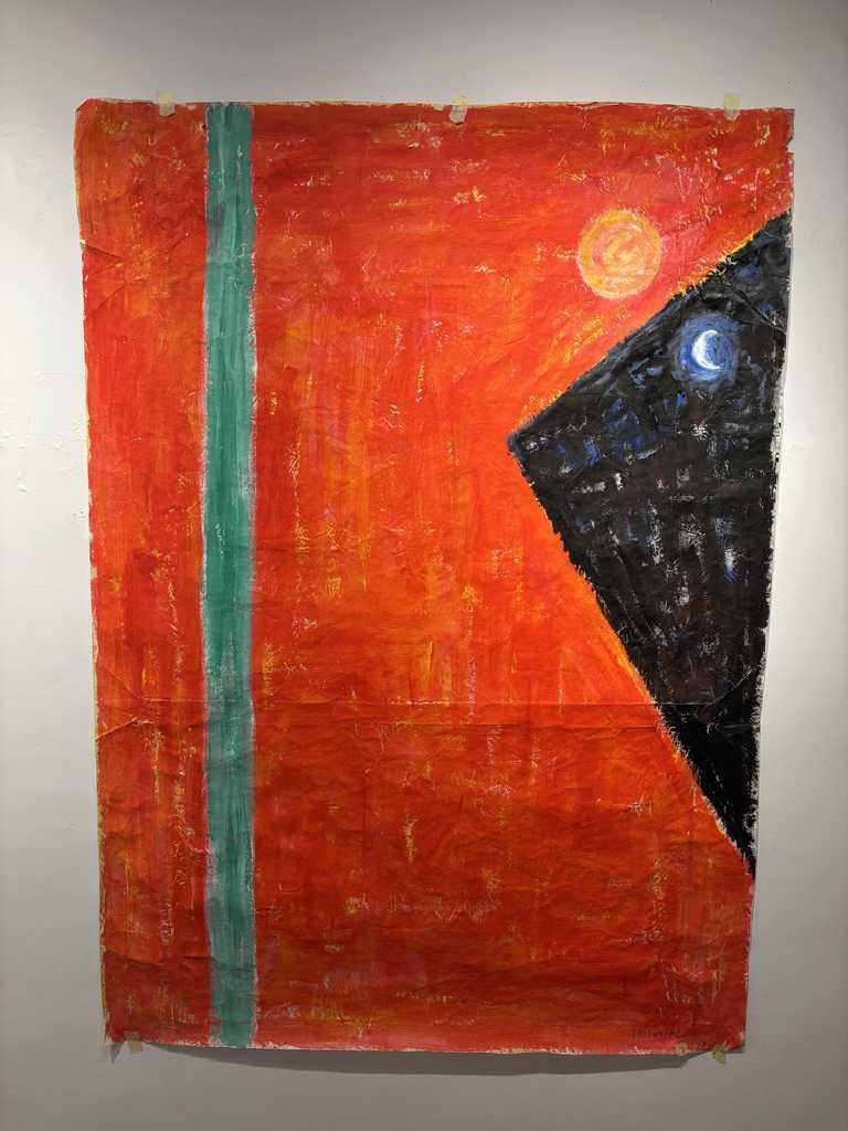 Road, Acrylics on paper, 162 × 116 cm
