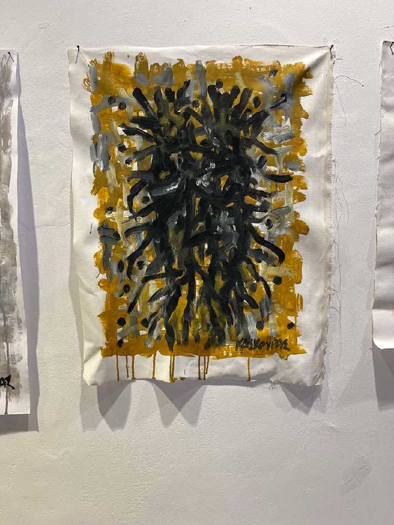 Untitled, Acrylic on canvas, 60 × 50 cm