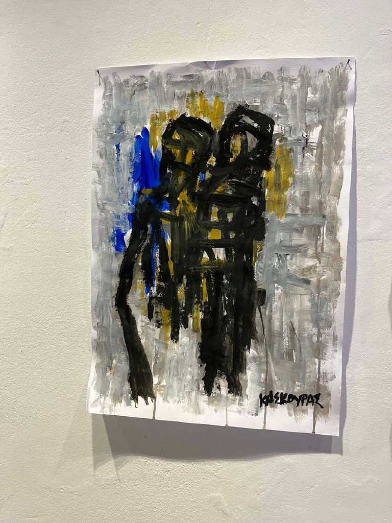 Untitled, Acrylic on canvas, 60 × 50 cm