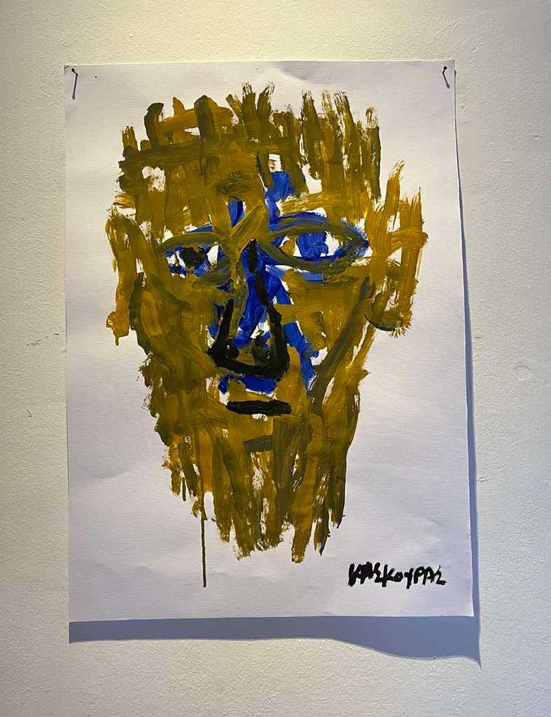 Untitled, Acrylic on paper, 70 × 50 cm