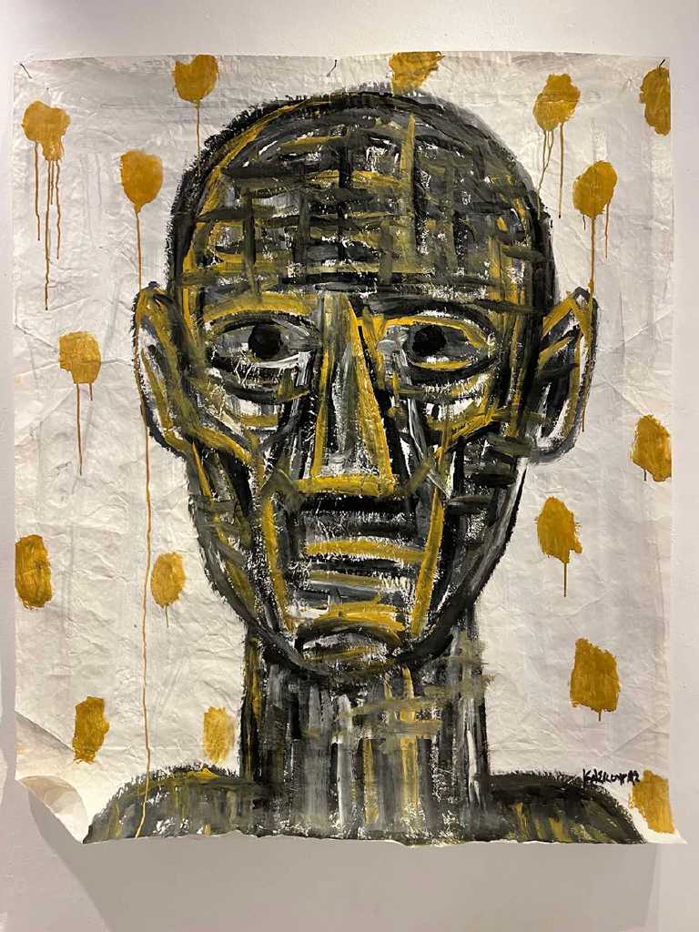 Untitled, Acrylic on paper, 126 × 105 cm